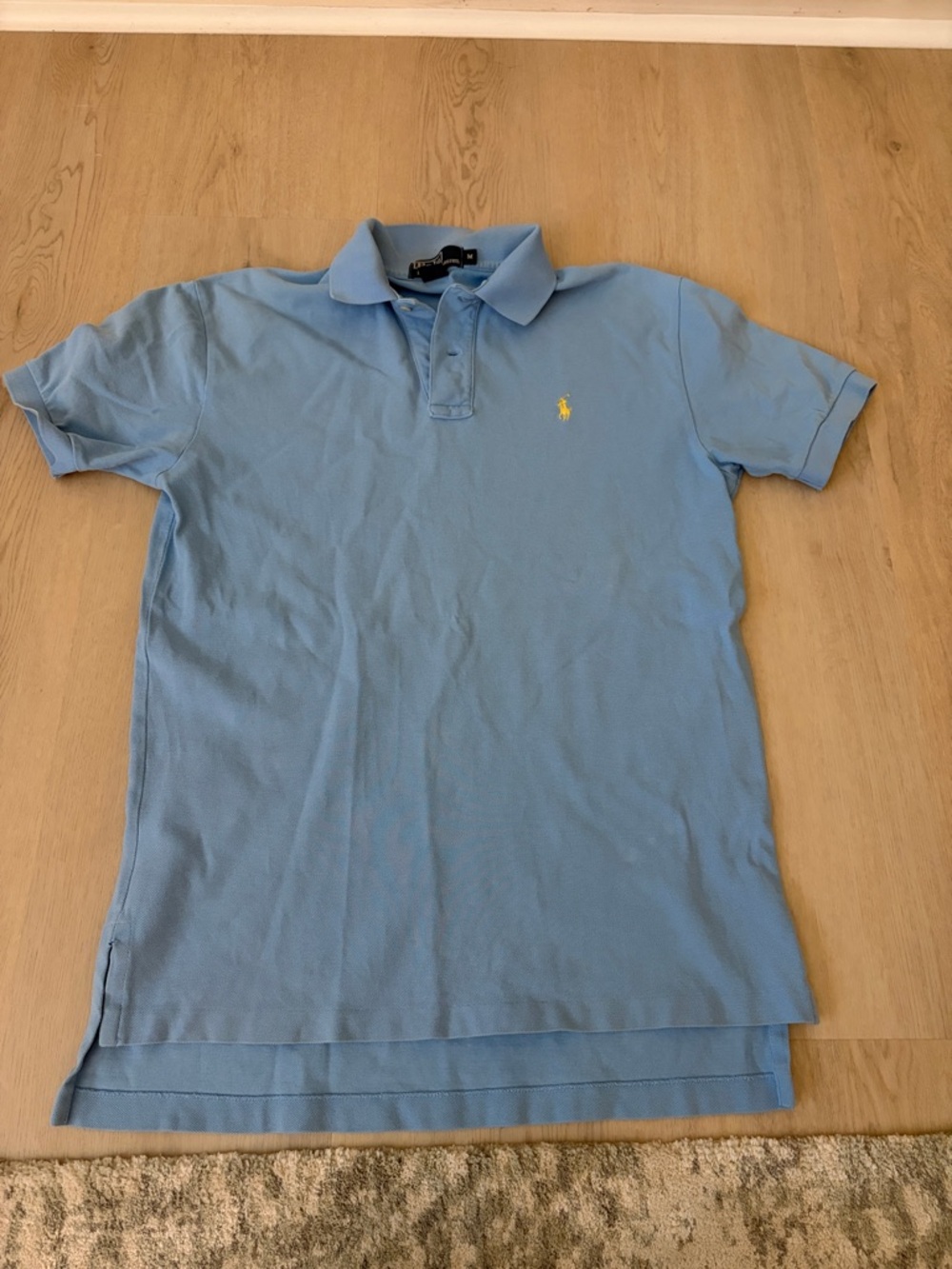 Ralph Lauren Light Blue Polo with Yellow Pony Logo